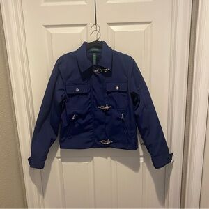 Lauren Ralph Lauren Navy Blue Bomber Jacket